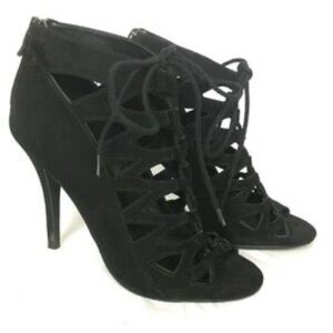 Chinese Laundry Black Lace-Up Heels